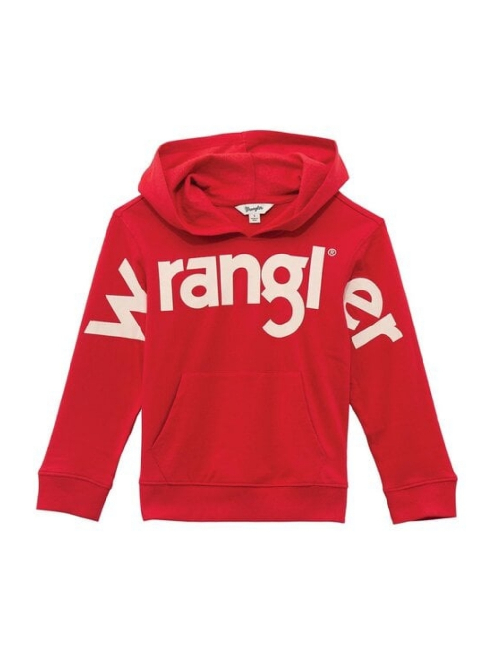 Wrangler Coral Pink Graphic Hooded Sweatshirt